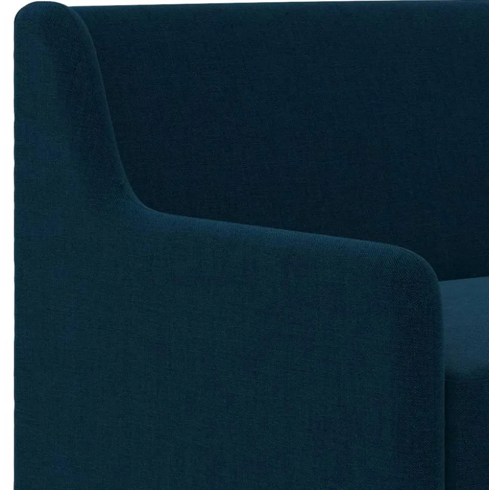 Dunkelblaues Sofa mit drei Sitzplätzen - Agadi