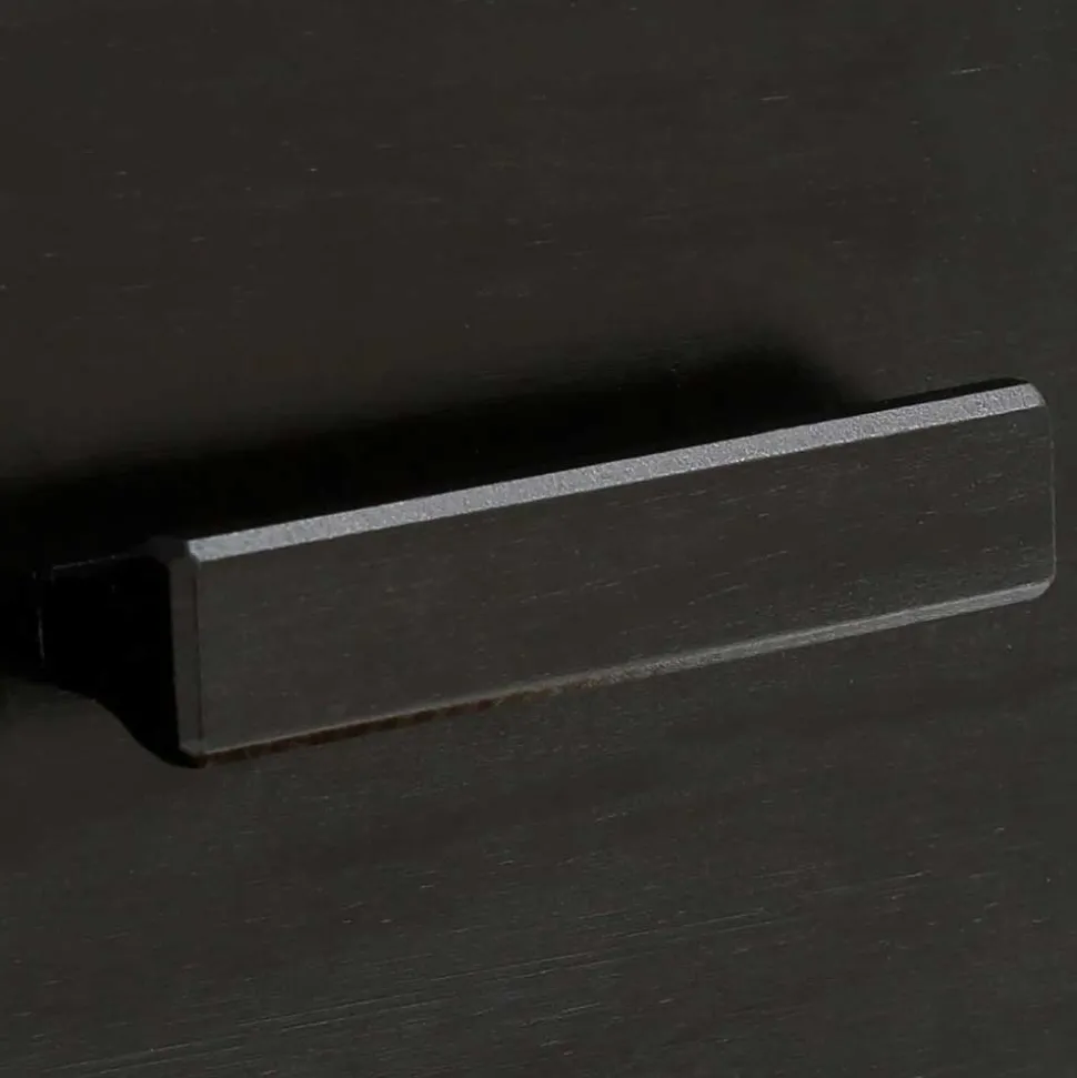 Dunkelbraunes Highboard mit Wiener Geflecht - Santiana