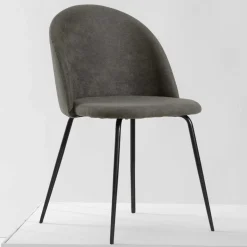 Dunkelgraue Stühle modern - Janita (2er Set)