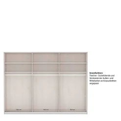 Dunkelgrauer Kleiderschrank 6-türig - Mataram I