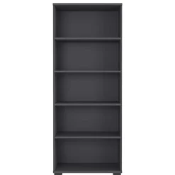 Dunkelgraues 5 Fächer Aktenregal fürs Büro - Disgano