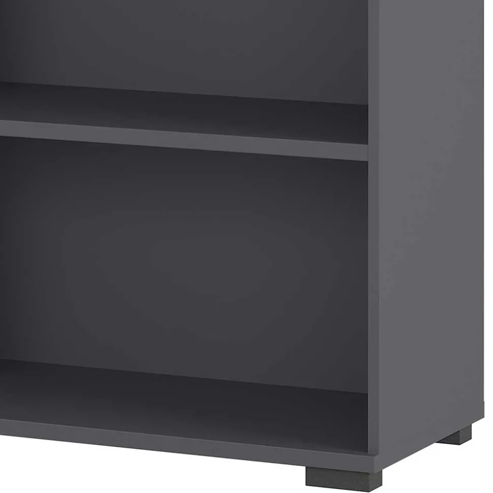 Dunkelgraues 5 Fächer Aktenregal fürs Büro - Disgano