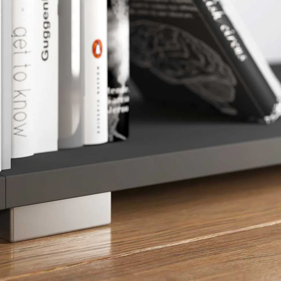 Dunkelgraues 5 Fächer Aktenregal fürs Büro - Disgano