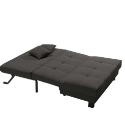 Dunkelgraues Faltsofa aus Velours - Jacksons