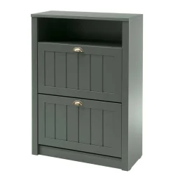 Dunkelgrüne Flurmöbel Kombination - Niestov (vierteilig)