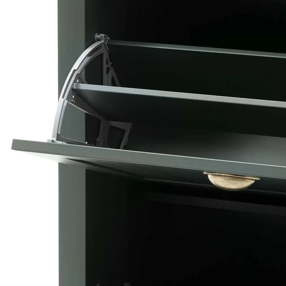 Dunkelgrüne Flurmöbel Kombination - Niestov (vierteilig)