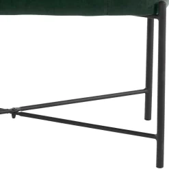 Dunkelgrüne Polsterbank aus Samt - Wengton