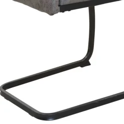 Dunkle Essgruppe mit Schwingstühlen - Basilico (fünfteilig)