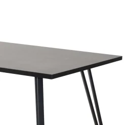 Dunkle Essgruppe mit Schwingstühlen - Basilico (fünfteilig)