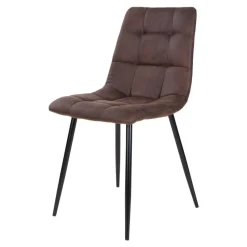 Dunkler Eiche Tisch & Stühle in Dunkelbraun - Jovena (siebenteilig)