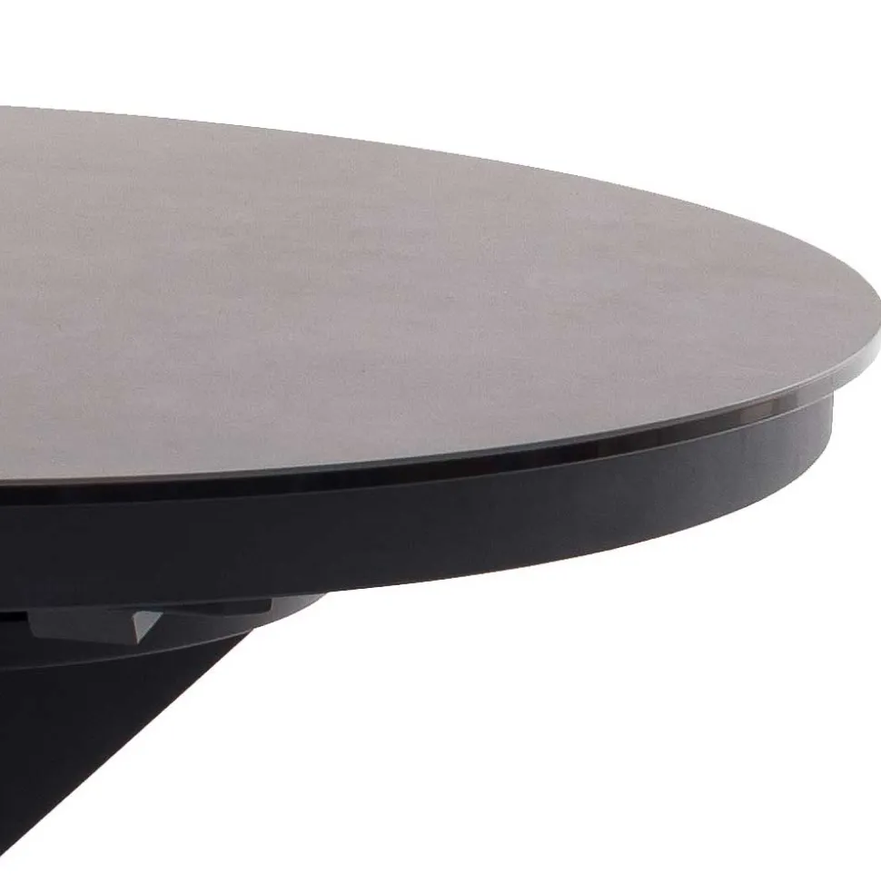 Dunkler Esstisch mit Butterflyauszug - Exmonda