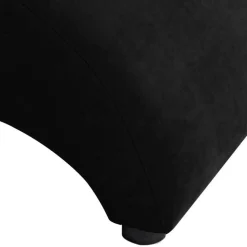 Dunkler Relaxsessel aus Velours Schwarz - Leverias