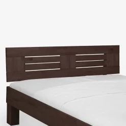 Dunkles Massivholz Bett Ceolata in Buche Wenge lackiert