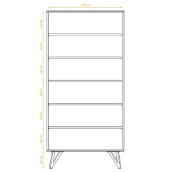 Echtholz Regal aus Wildeiche Massivholz - Mandirov