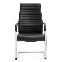 Echtleder Schwingstuhl mit Armlehnen - Fieston