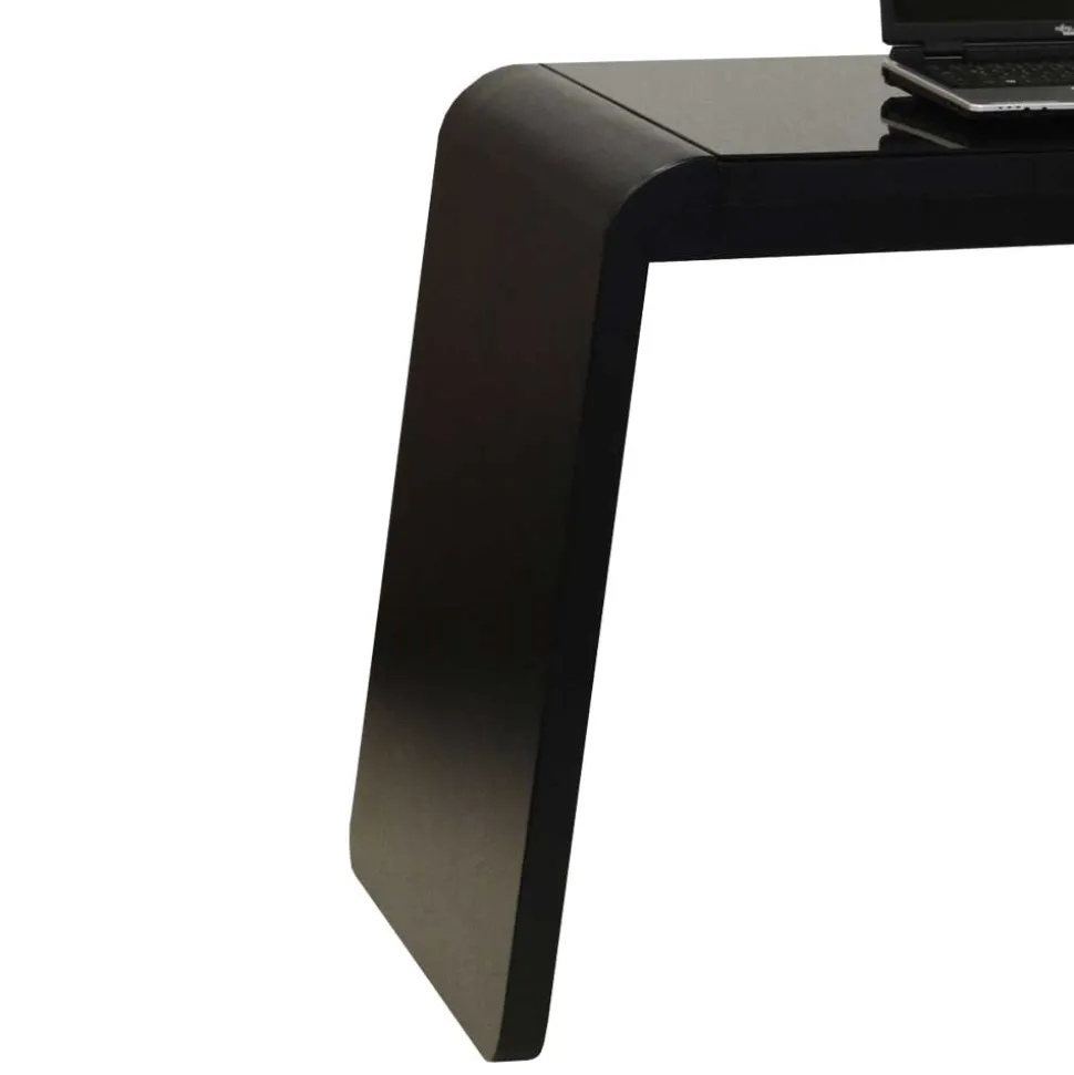 Eck PC Schreibtisch Cigemba in Schwarz