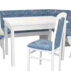 Eckbank Sitzgruppe mit Blumen Muster - Jelanda (vierteilig)