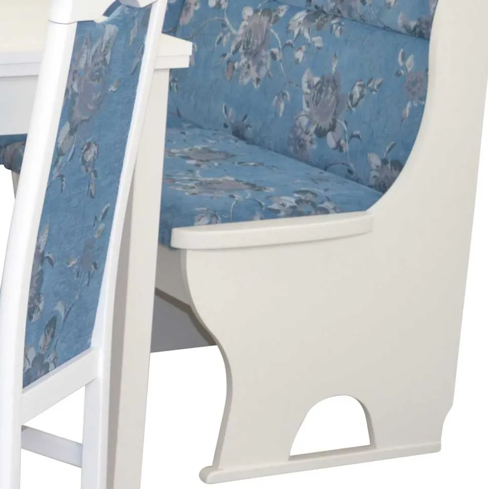 Eckbank Sitzgruppe mit Blumen Muster - Jelanda (vierteilig)