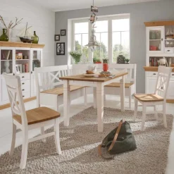 Eckbankgruppe Lugon im Landhausstil (vierteilig)