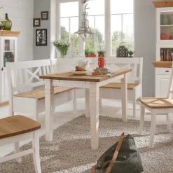 Eckbankgruppe Lugon im Landhausstil (vierteilig)