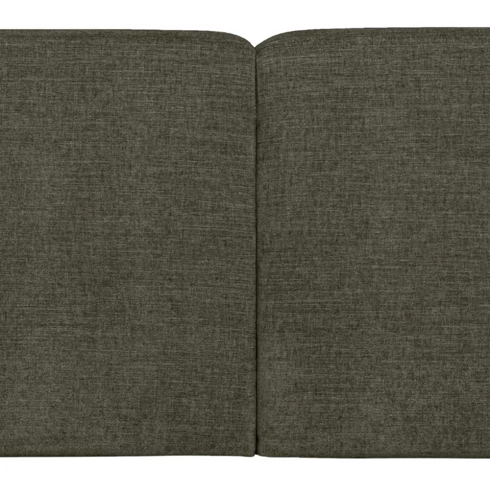 Eckcouch in Graugrün Webstoff - Grover