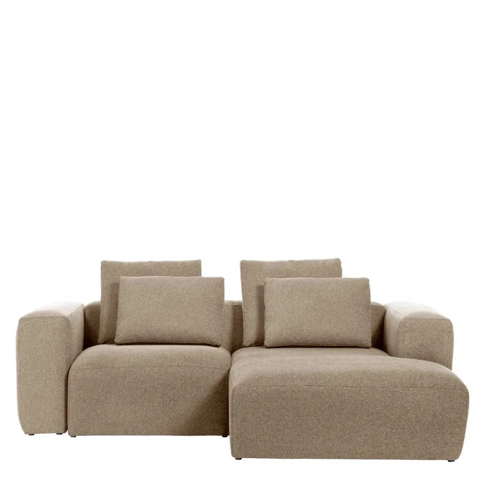 Eckcouch Sofalandschaft in Beige Chenille - Ruhnau