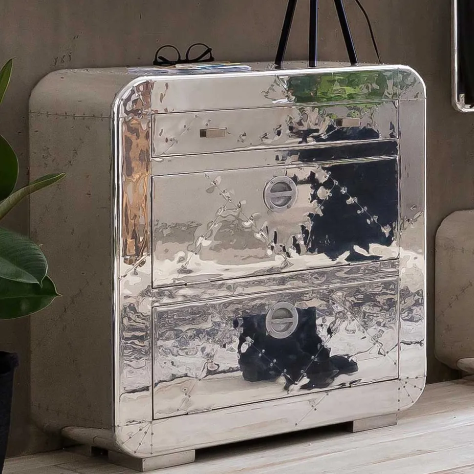 Edle Design Flurmöbel in Silber - Pilot (sechsteilig)