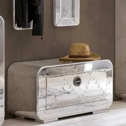 Edle Design Flurmöbel in Silber - Pilot (sechsteilig)