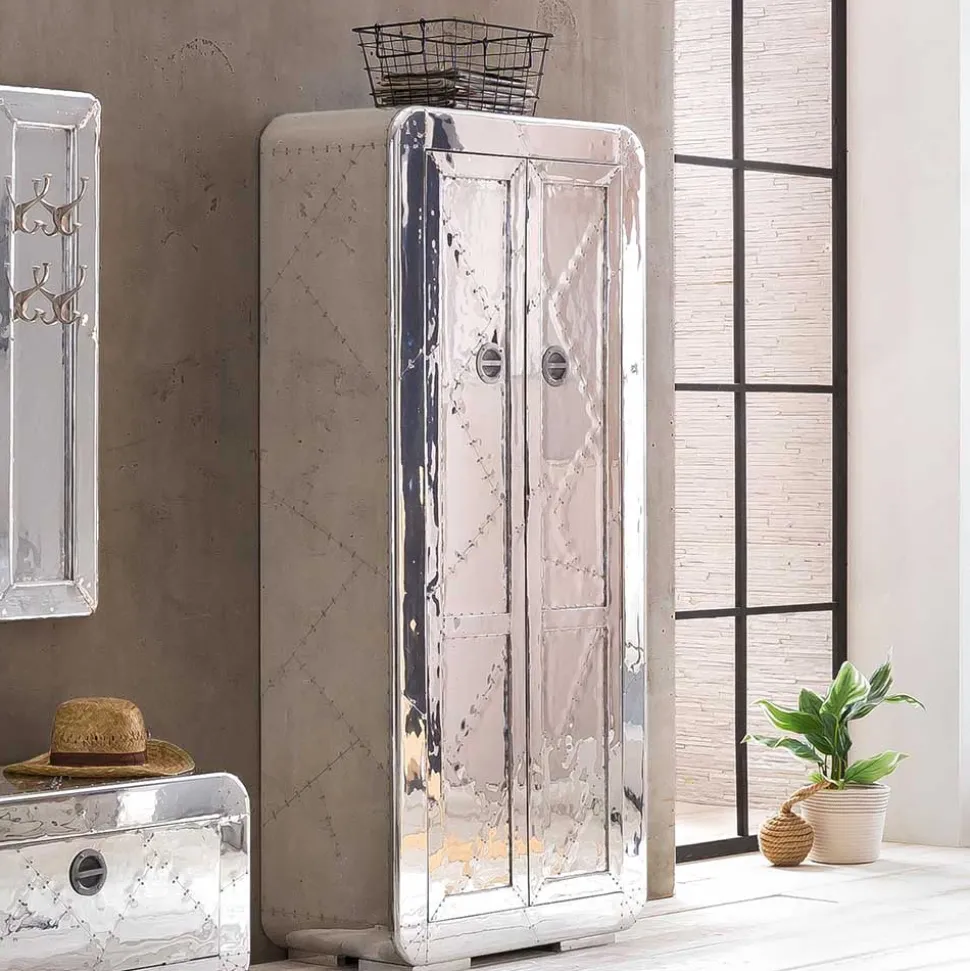 Edle Design Flurmöbel in Silber - Pilot (sechsteilig)