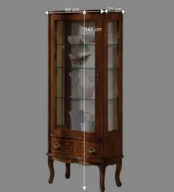 Edle Standvitrine in italienischem Design - Venerdina