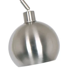 Edle Stehleuchte in matter Edelstahl Optik - Olenora