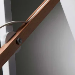 Edle Tischlampe in Weiß & Buche - Oregana