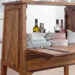 Edler Barschrank aus Sheesham Massivholz - Finaly