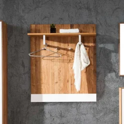 Edles Garderobenpaneel aus Wildeiche & Glas - Mandrey
