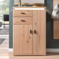 Eiche Bianco Flur Kommode mit LED Beleuchtung - Arkadiuz