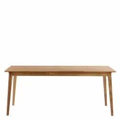 Eiche Esstisch & Stühle Grau - Number (siebenteilig)