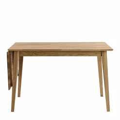 Eiche Esstisch Set mit Polsterstühlen - Number (fünfteilig)