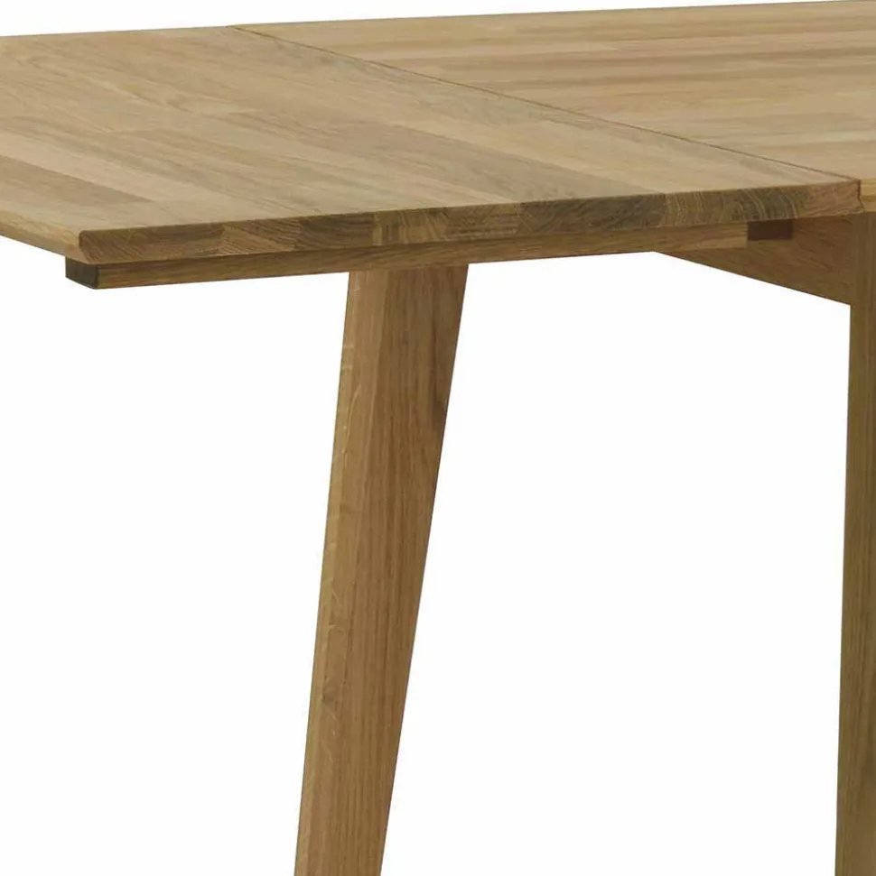 Eiche Esstisch Set mit Polsterstühlen - Number (fünfteilig)