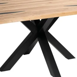 Eiche Esszimmertisch mit Epoxid-Harz-Einlagen - Slavidra