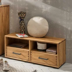 Eiche Flurbank mit 2 Schubladen - Teano