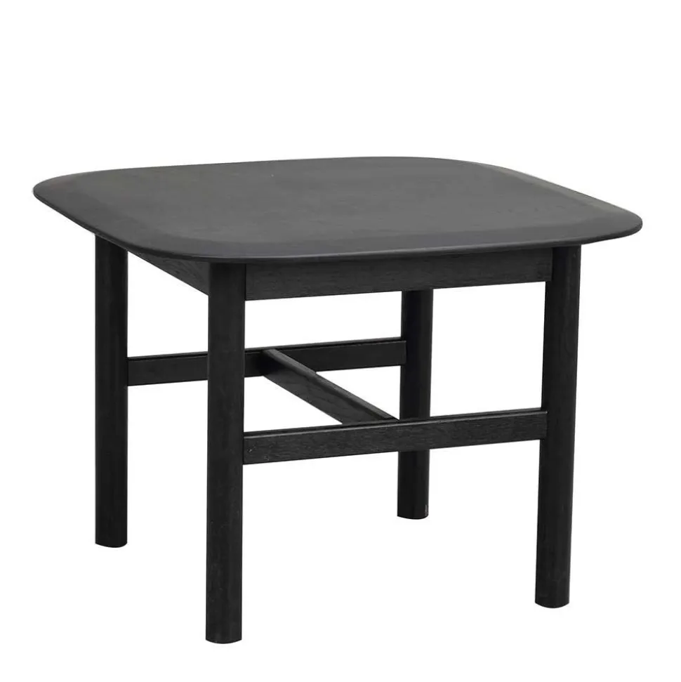 Eiche Massivholz Couchtisch in Schwarz - Gracey