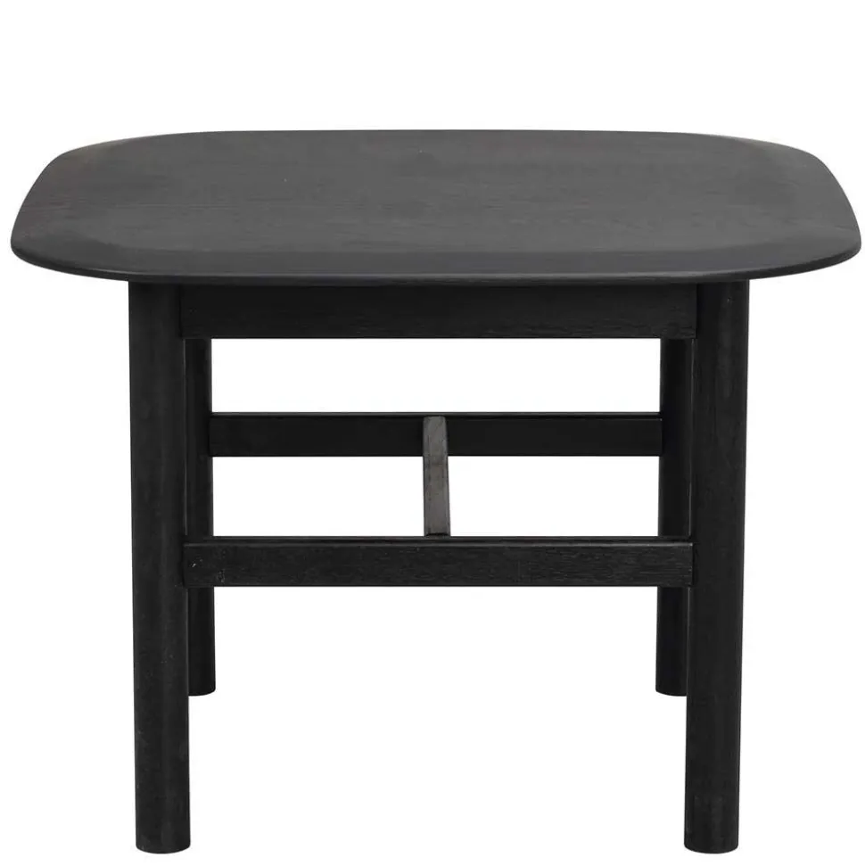Eiche Massivholz Couchtisch in Schwarz - Gracey