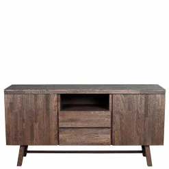 Eiche Sideboard in dunkel lackiert und gebürstet - Vedraza