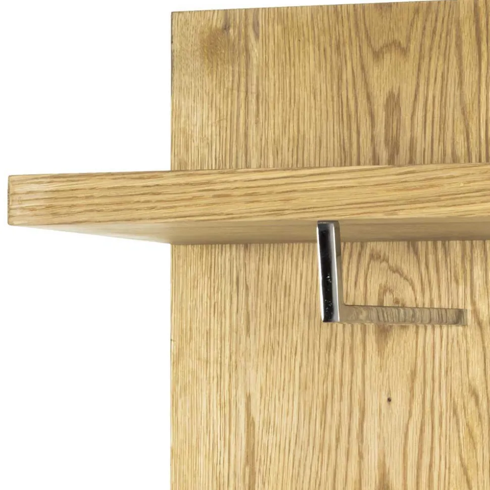 Eichefarbenes Garderobenpaneel Maurita mit Hutablage