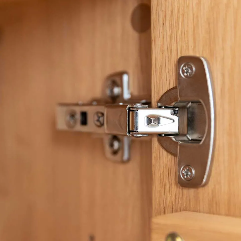 Eichenholz Highboard mit Hirnholz Applikation - Deruta