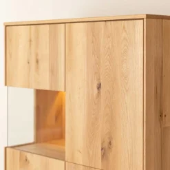 Eichenholz Highboard Vitrine modern - Judita