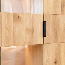 Eichenholz Highboard Vitrine modern - Judita
