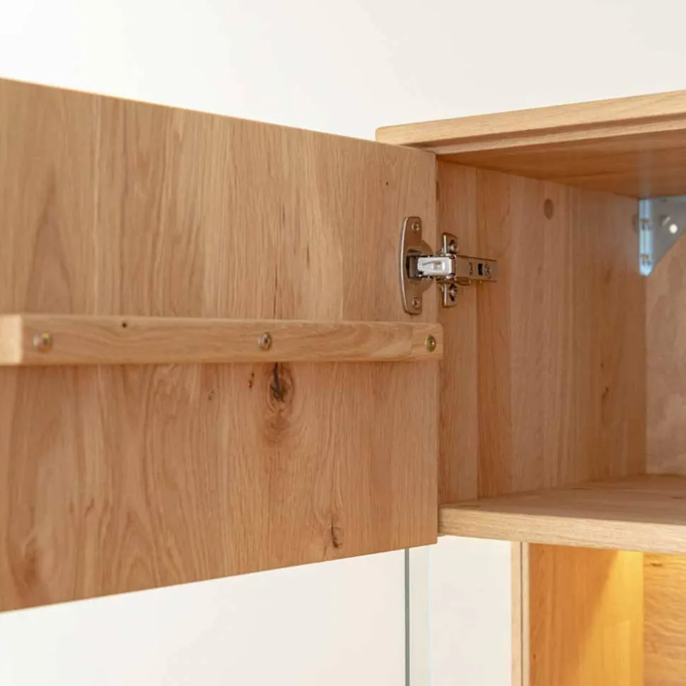 Eichenholz Highboard Vitrine modern - Judita