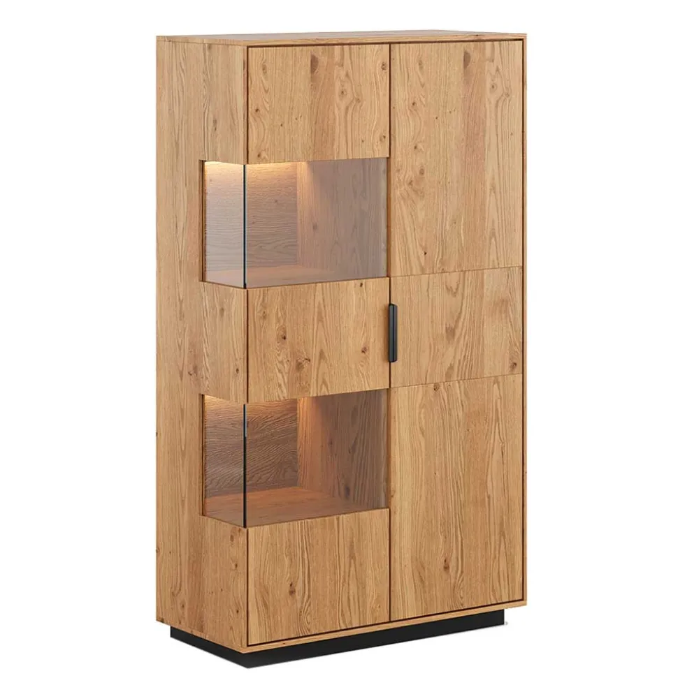 Eichenholz Highboard Vitrine modern - Judita