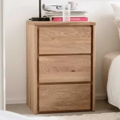 Eichenholz Kommode mit drei Schubladen - Villa